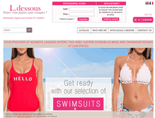 Tablet Screenshot of lingerie-wholesaler.com